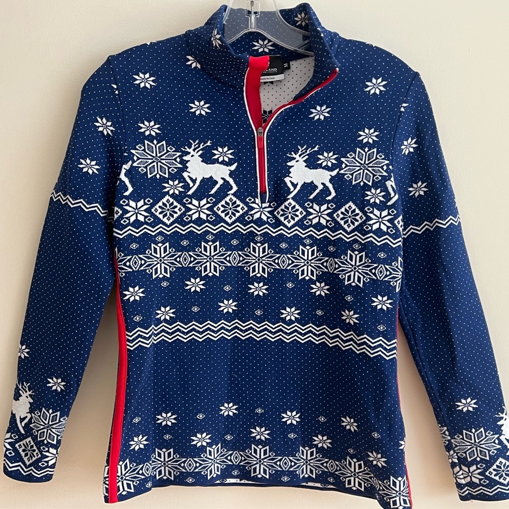 Women's Blue Snowflake Sweater